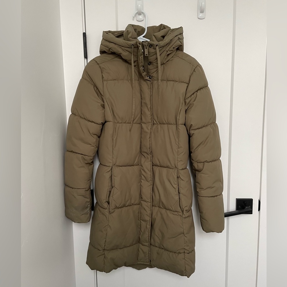 H&M Long Puffer Coat Xs Gem